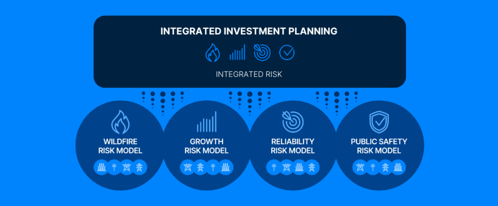 Diagram visualizing the integrated risk management practice.